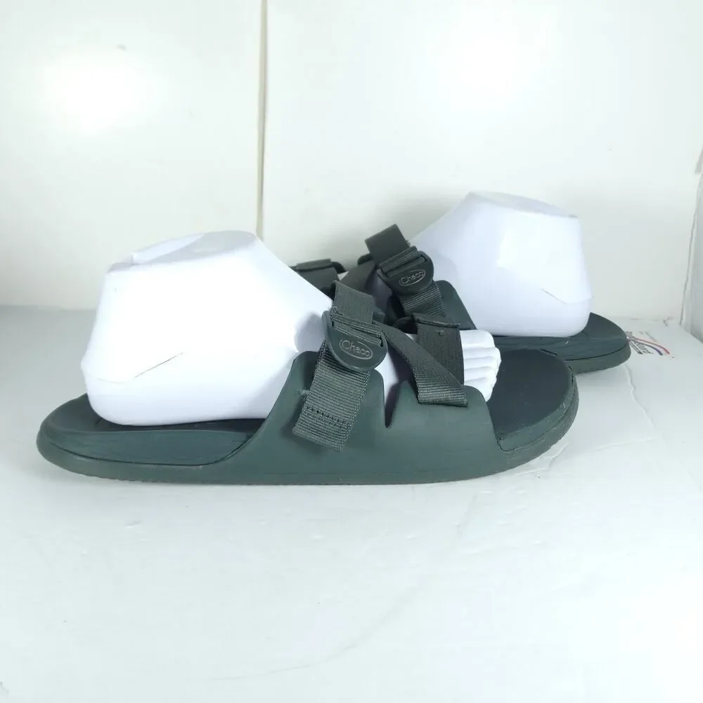 Chaco Men's Chillos US10 Green Strappy Flat Outdoors Slide Sandals